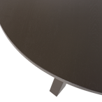 Rhonda eettafel o129 cm eiken middenbruin [fsc]