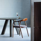 Rhonda eettafel o129 cm eiken middenbruin [fsc]