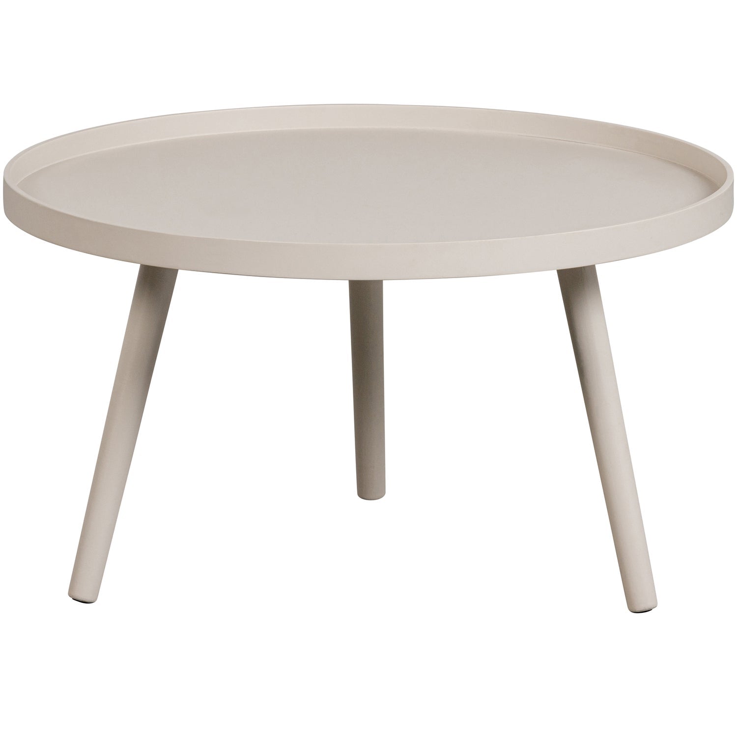 Mesa bijzettafel l hout zand 34xØ60