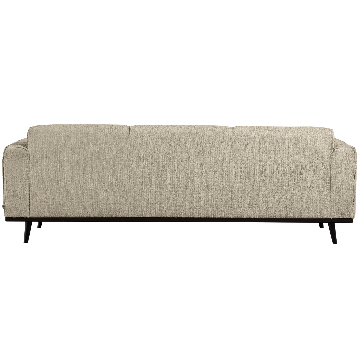 Statement 3-zits bank 230 cm structure velvet wheatfield