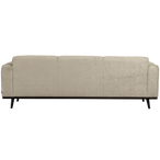 Statement 3-zits bank 230 cm structure velvet wheatfield