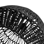 Kace hanglamp jute zwart o45 cm