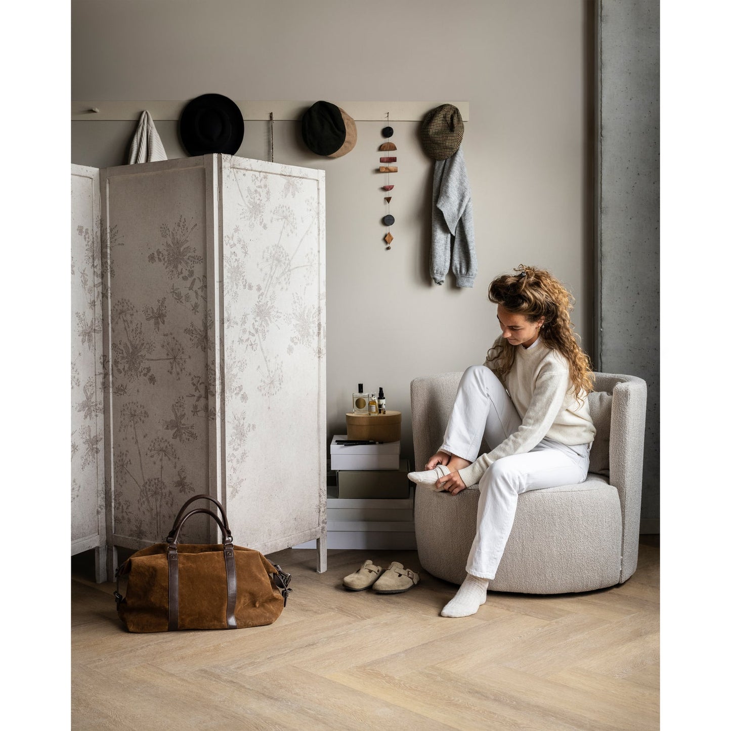 Explore fauteuil boucle naturel
