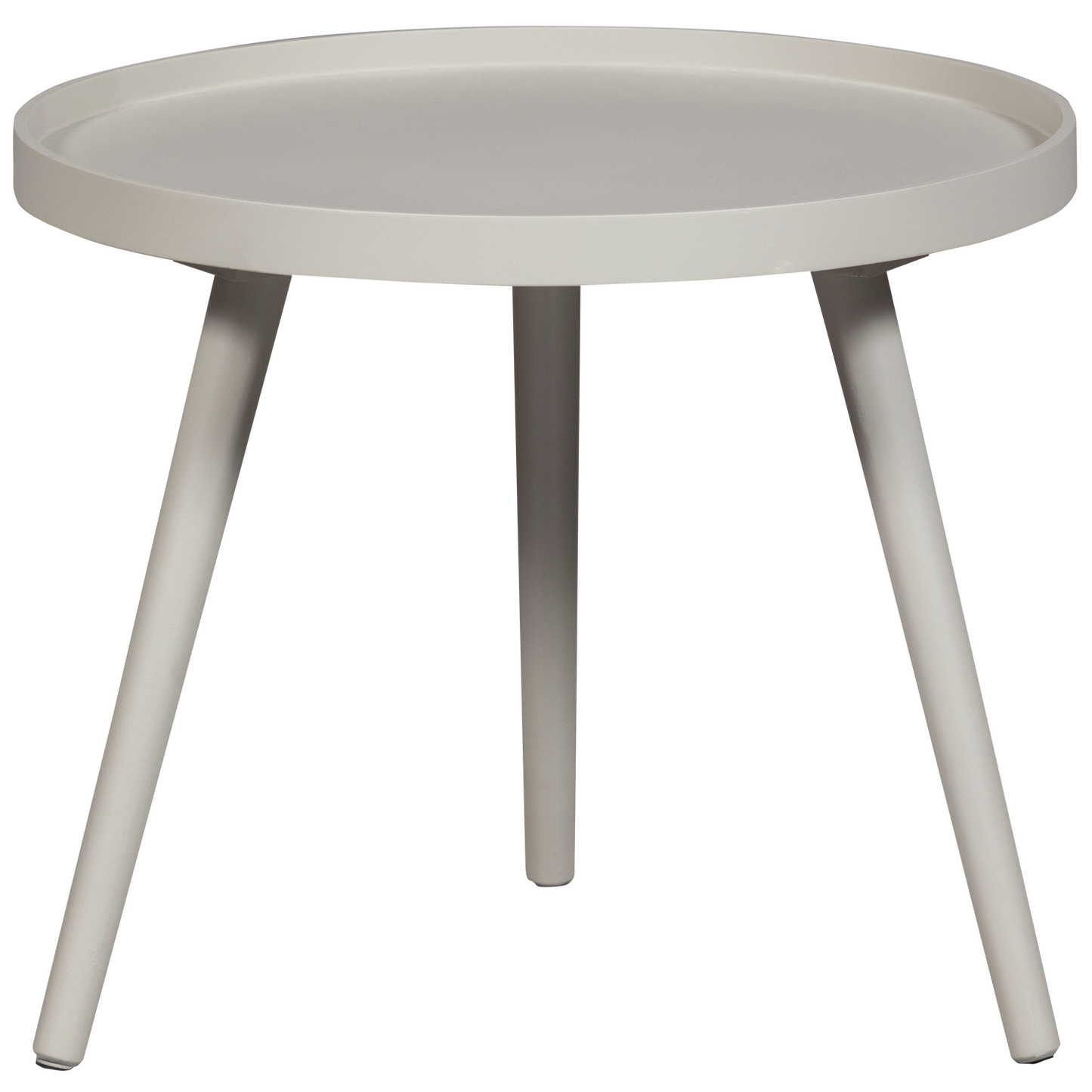 Mesa bijzettafel m hout zand 45xø45