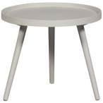 Mesa bijzettafel m hout zand 45xø45