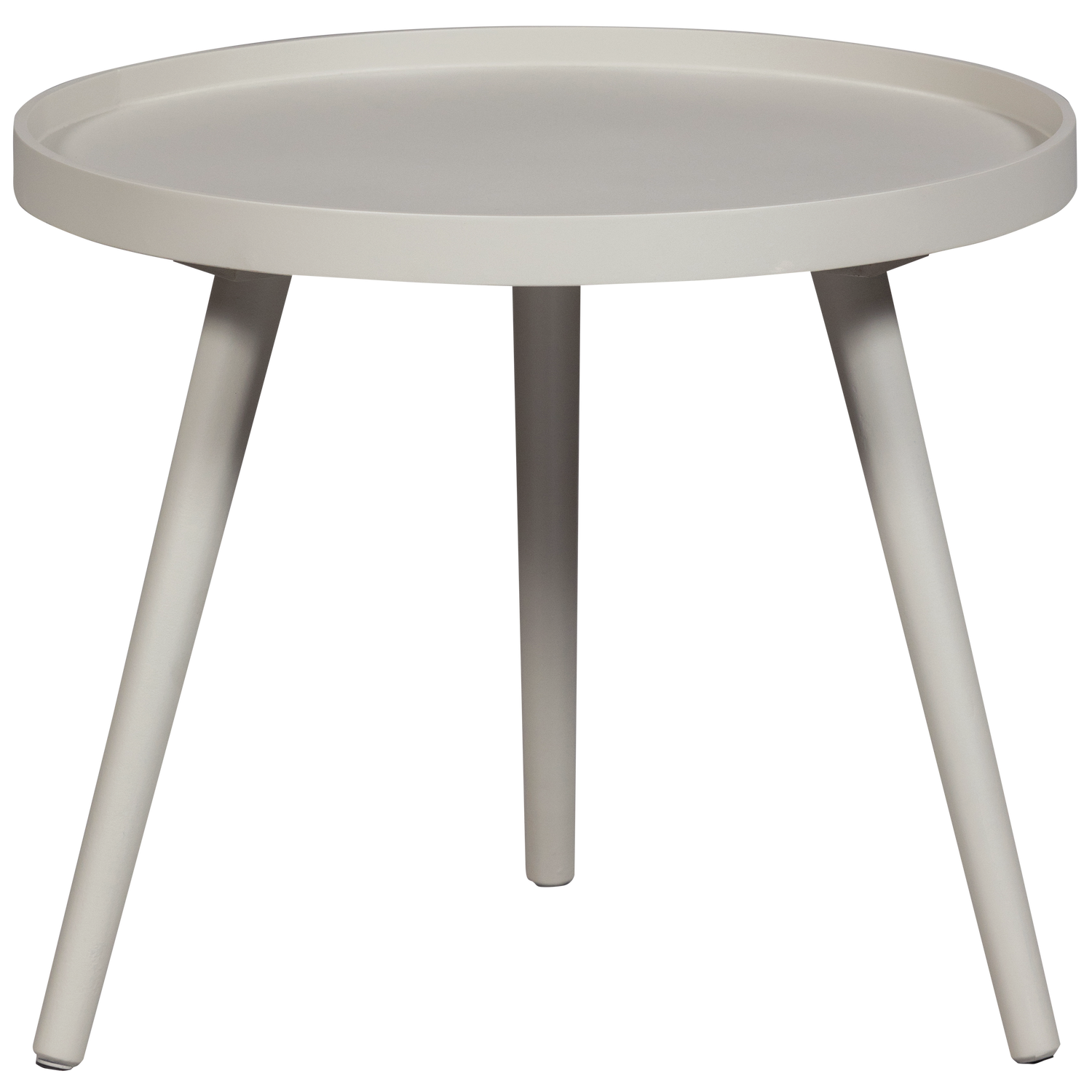 Mesa bijzettafel m hout zand 45xø45
