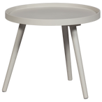 Mesa bijzettafel m hout zand 45xø45