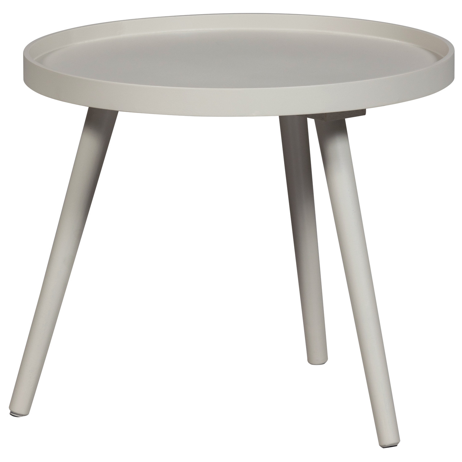 Mesa bijzettafel m hout zand 45xø45