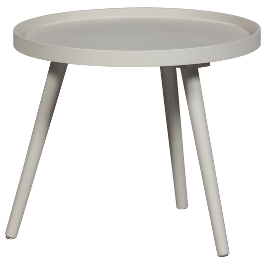 Mesa bijzettafel m hout zand 45xø45