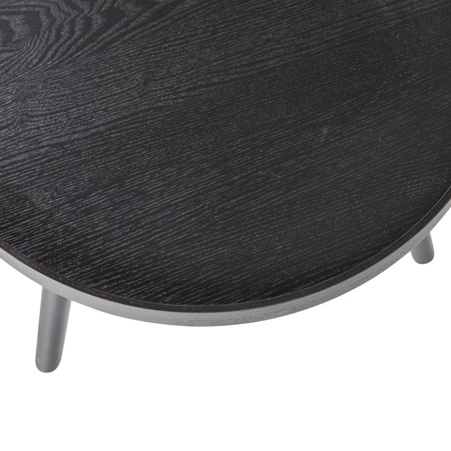 Mesa bijzettafel m hout zwart 45xø45