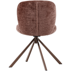 Femke eetkamerstoel chenille bruin