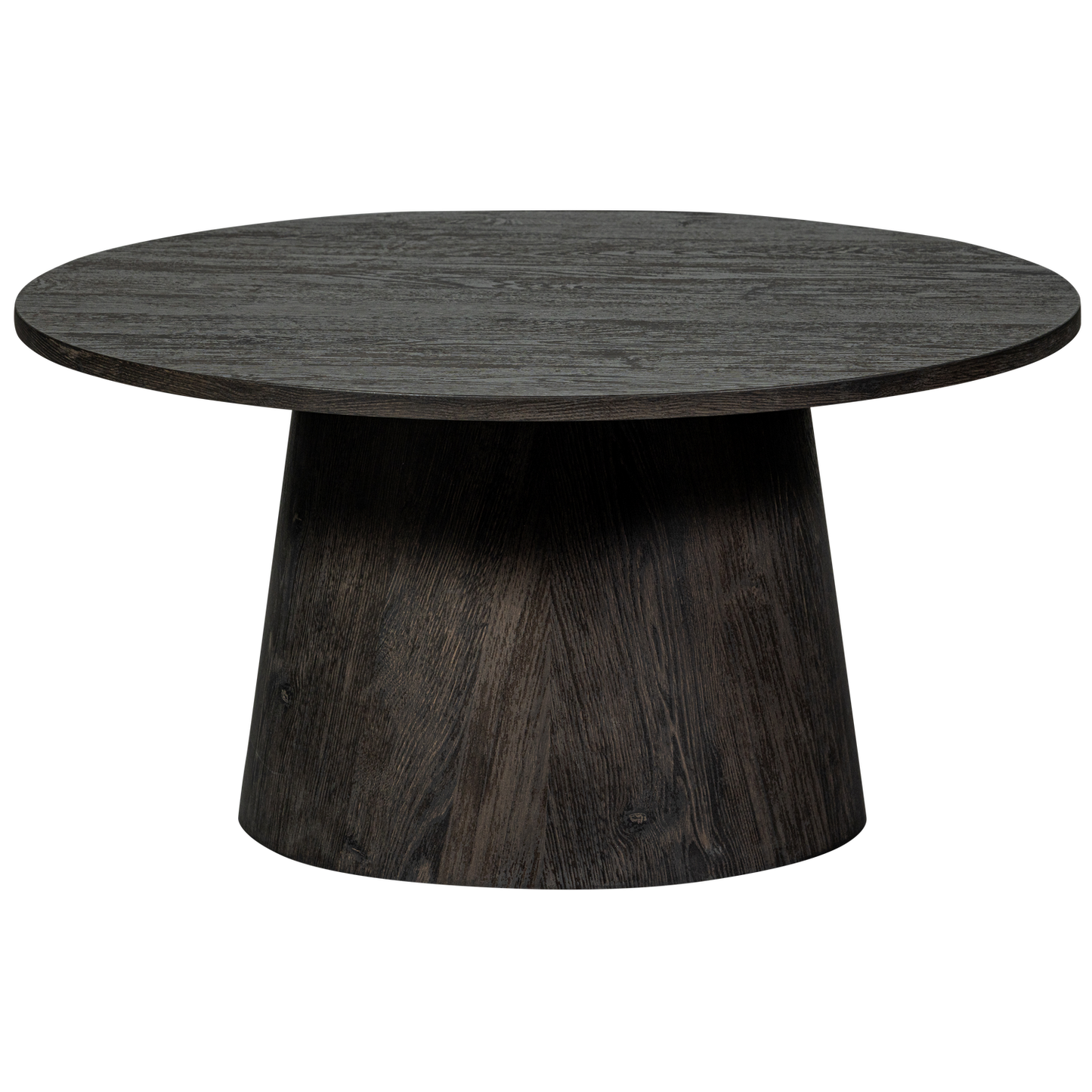 Maan salontafel mdf donkerbruin 40 x ø80 cm