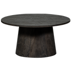 Maan salontafel mdf donkerbruin 40 x ø80 cm