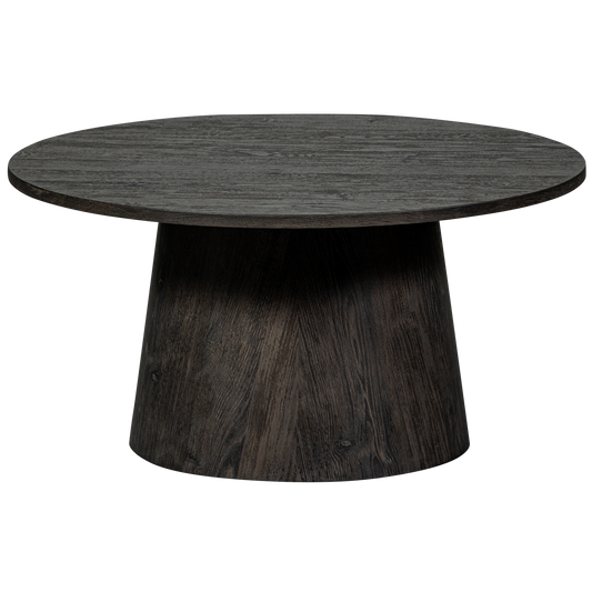 Maan salontafel mdf donkerbruin 40 x ø80 cm