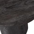 Maan salontafel mdf donkerbruin 50 x ø40cm