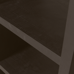 Timo open kast mdf donkerbruin 195x50x40cm