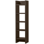 Timo open kast mdf donkerbruin 195x50x40cm