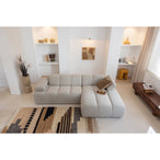 Mosi vaas/plantenpot fiber clay beige 75xØ25cm