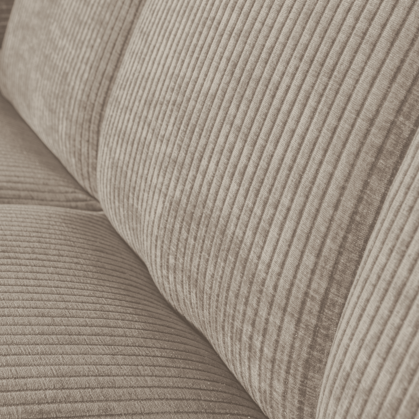 Mojo eetbankje 164CM met rugleuning ribstof donkerzand