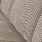 Mojo eetbankje 164CM met rugleuning ribstof donkerzand