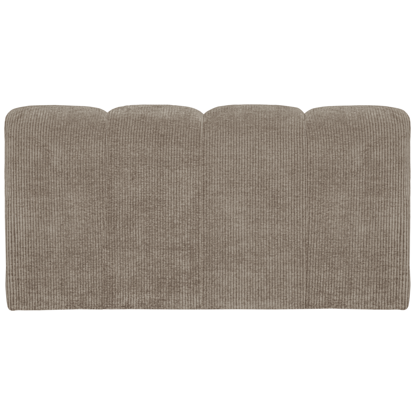 Mojo eetbankje 164CM met rugleuning ribstof donkerzand