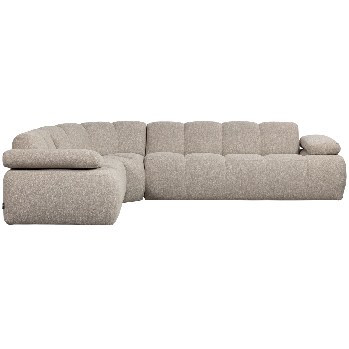 Mojo hoekbank rechts bouclé beige melange