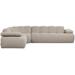 Mojo hoekbank rechts bouclé beige melange
