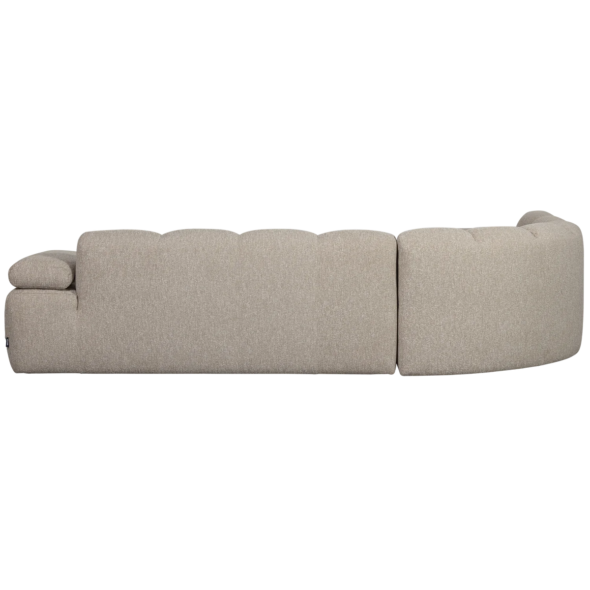 Mojo hoekbank links bouclé beige melange
