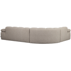 Mojo hoekbank links bouclé beige melange