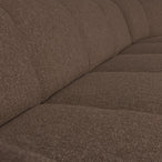 Mojo hoekbank rechts bouclé bruin melange