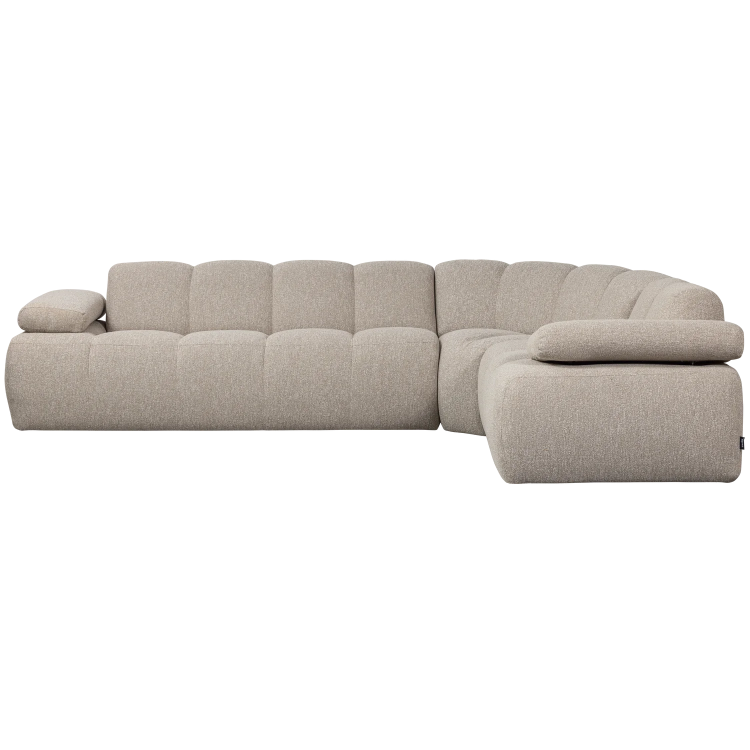 Mojo hoekbank rechts bouclé beige melange