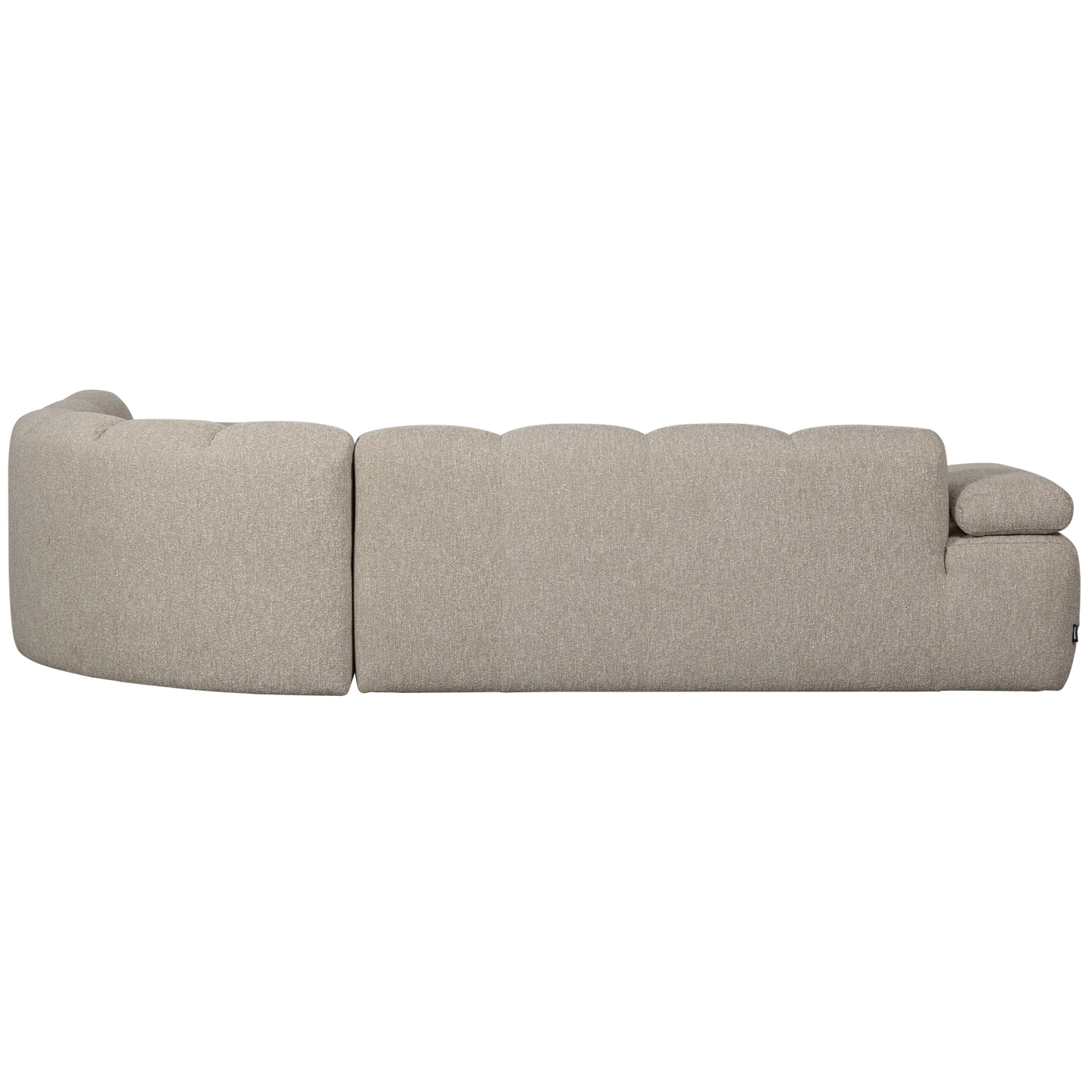 Mojo hoekbank rechts bouclé beige melange