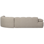 Mojo hoekbank rechts bouclé beige melange