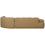 Mojo hoekbank rechts bouclé geel/bruin melange