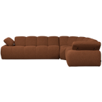 Mojo hoekbank rechts bouclé roestbruin melange