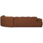 Mojo hoekbank rechts bouclé roestbruin melange