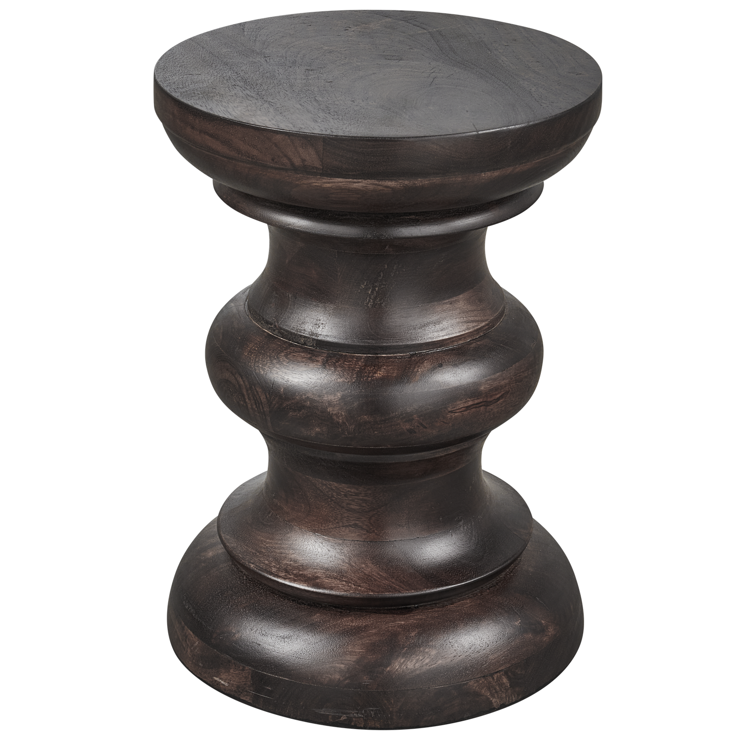 Jonah bijzettafel hout donkerbruin 42 x ø30cm