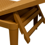 Jinte ligbed tuin kunststof geel