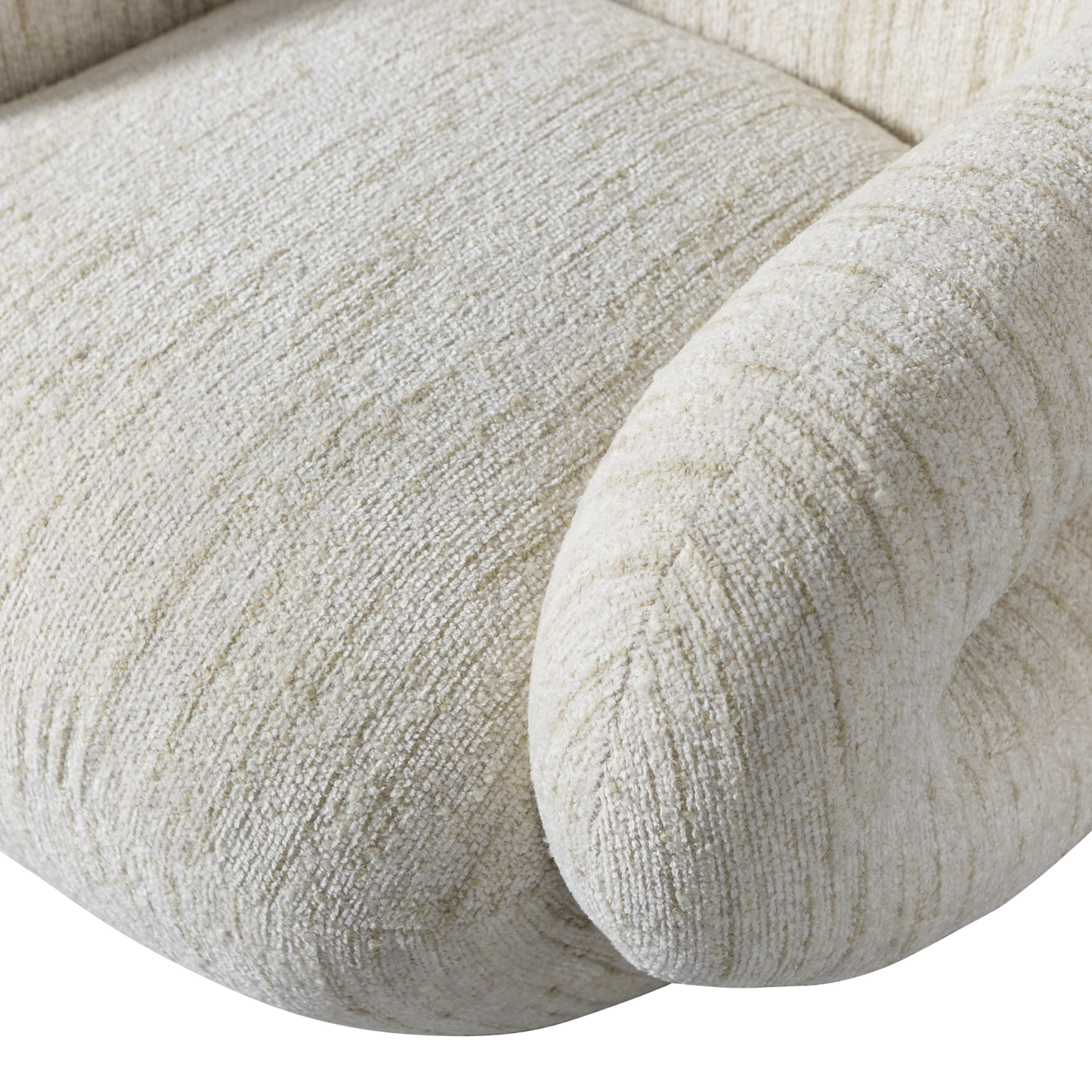 Folke fauteuil chenille naturel melange