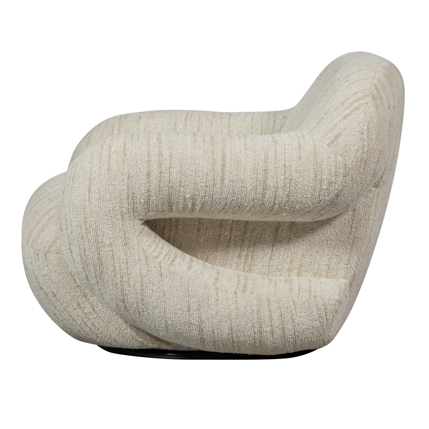 Folke fauteuil chenille naturel melange