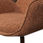 Marten in hoogte verstelbare fauteuil oranje