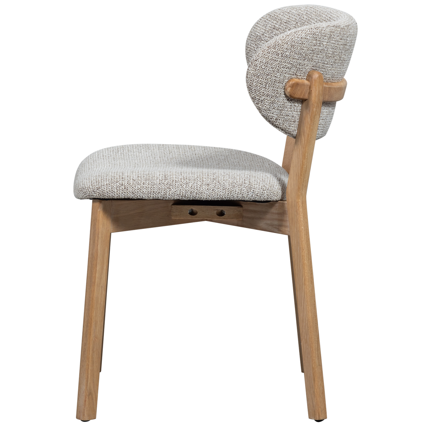 Udar eetkamerstoel met houten frame naturel