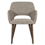 Murat eetkamerstoel naturel met houten poot bruin