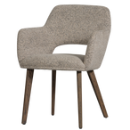 Murat eetkamerstoel naturel met houten poot bruin