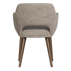 Murat eetkamerstoel naturel met houten poot bruin