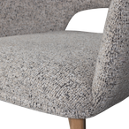 Murat eetkamerstoel naturel met houten poot naturel