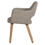 Murat eetkamerstoel naturel met houten poot naturel