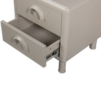 Rune ladekast/nachtkastje 2 lades metaal zand