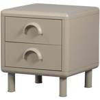Rune ladekast/nachtkastje 2 lades metaal zand