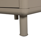 Rune ladekast/nachtkastje 2 lades metaal zand